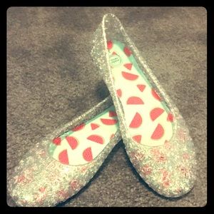 Silver ballet slipper jellies